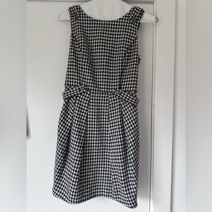 Black and White Houndstooth Dress